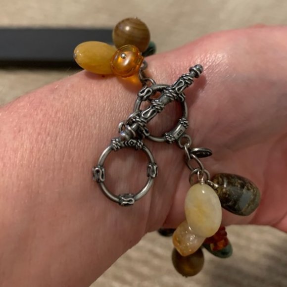 Silpada Natural Multi Stone Dangle Bracelet - Picture 5 of 5